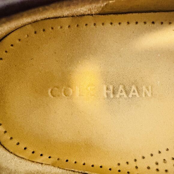 Cole Haan Shoes Mens 11.5 Burgundy Leather Tassel Loafers Dress Moc Toe Slip On - Picture 11 of 13